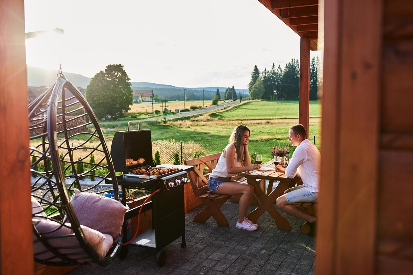 Osada Orlica Klimatyczne Domki Z Widokiem Na Gory I Termalnym Spa Sauna Jacuzzi 4 Km Od Zieleniec Ski Arena Lasowka Exteriör bild