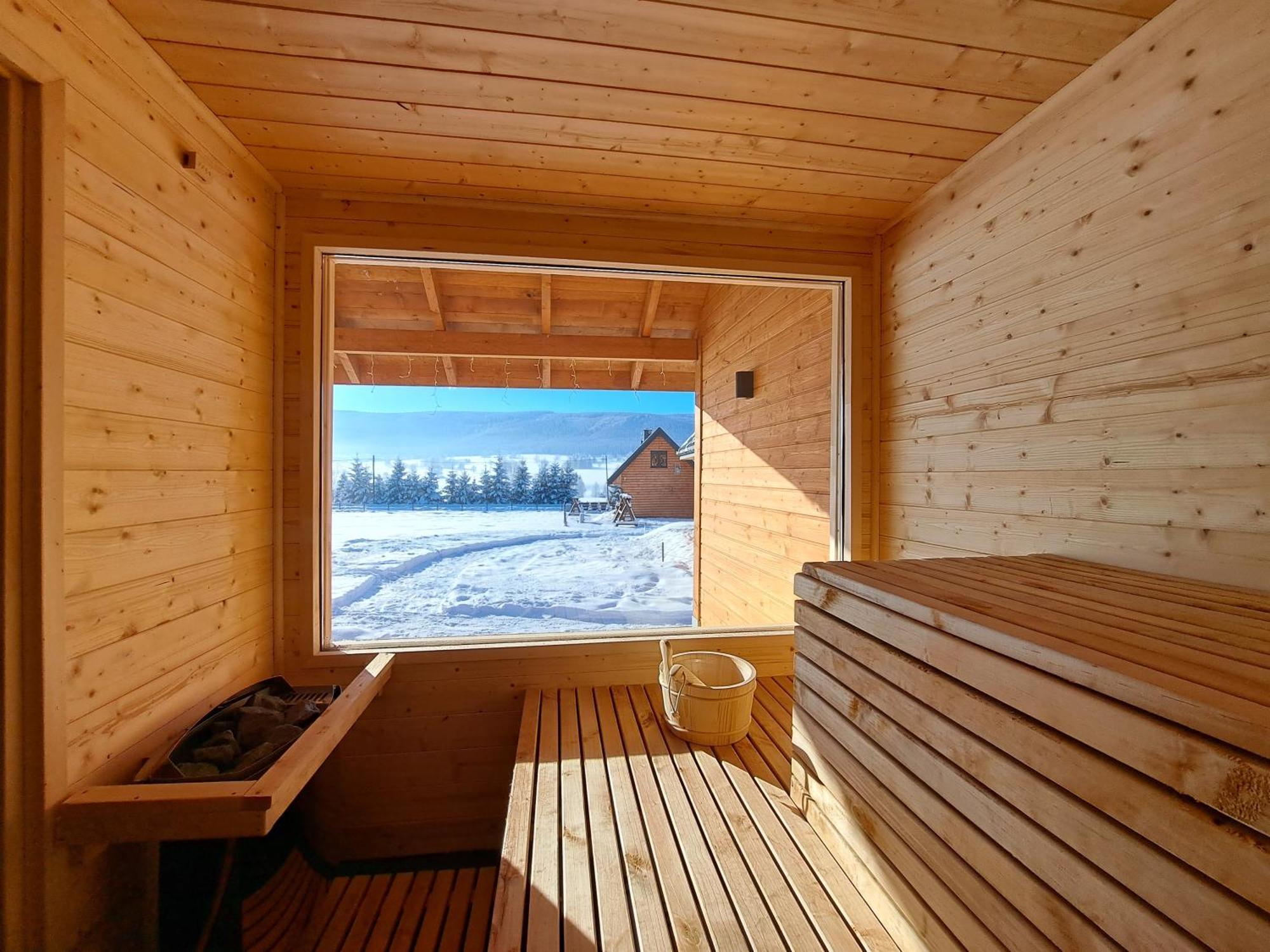 Osada Orlica Klimatyczne Domki Z Widokiem Na Gory I Termalnym Spa Sauna Jacuzzi 4 Km Od Zieleniec Ski Arena Lasowka Exteriör bild